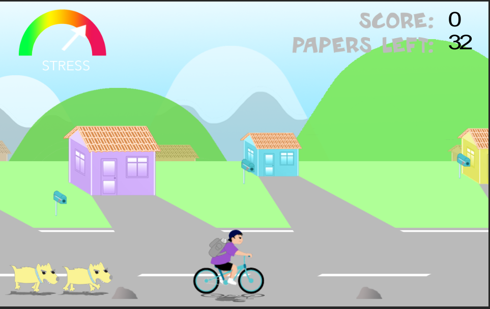 Paper Run game