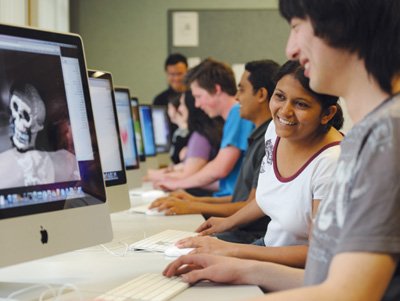 Students in lab